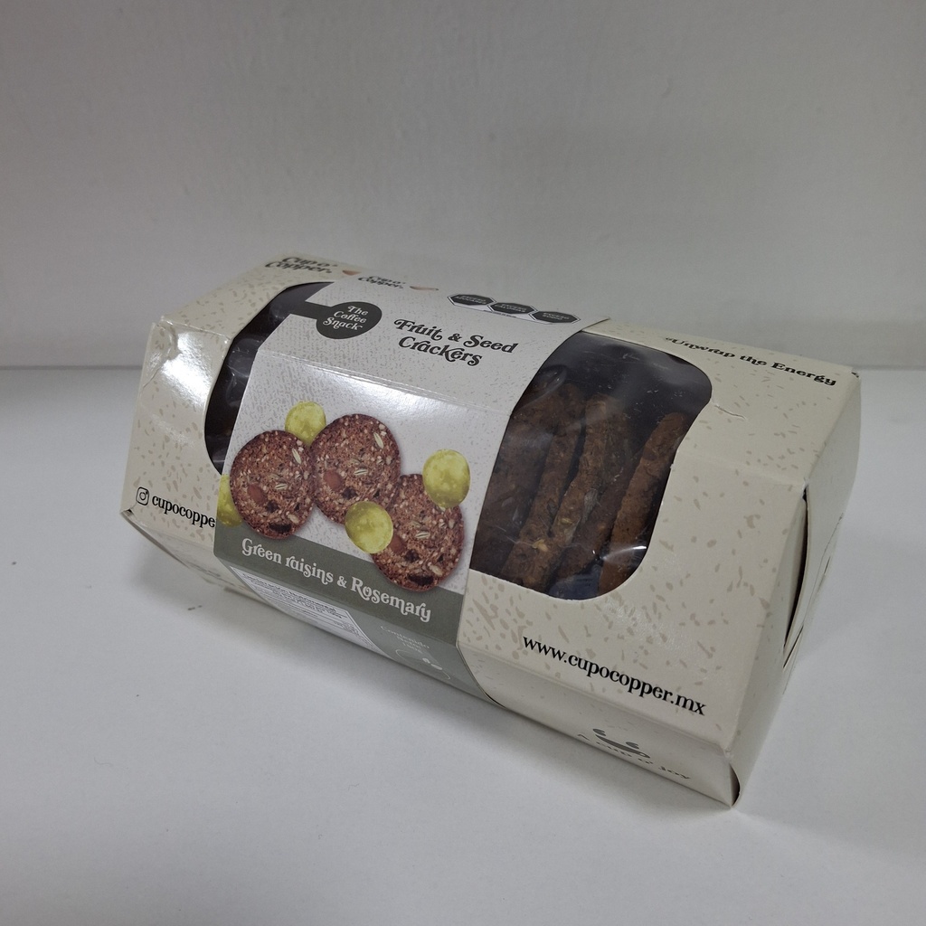 Crackers Uva Verde y Rosemary | Cup O Copper By MNMS