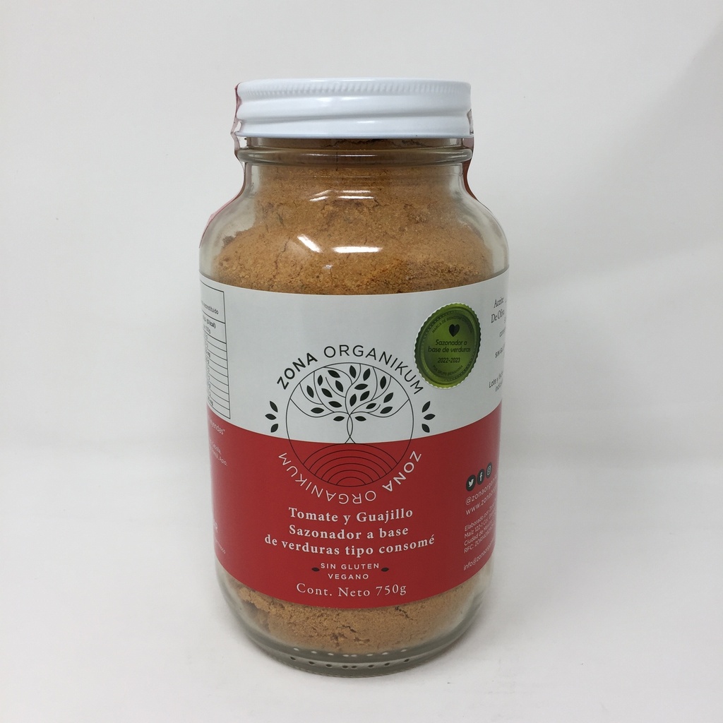 Consome Jitomate y Guajillo Frasco | Zona Organikum 750 g