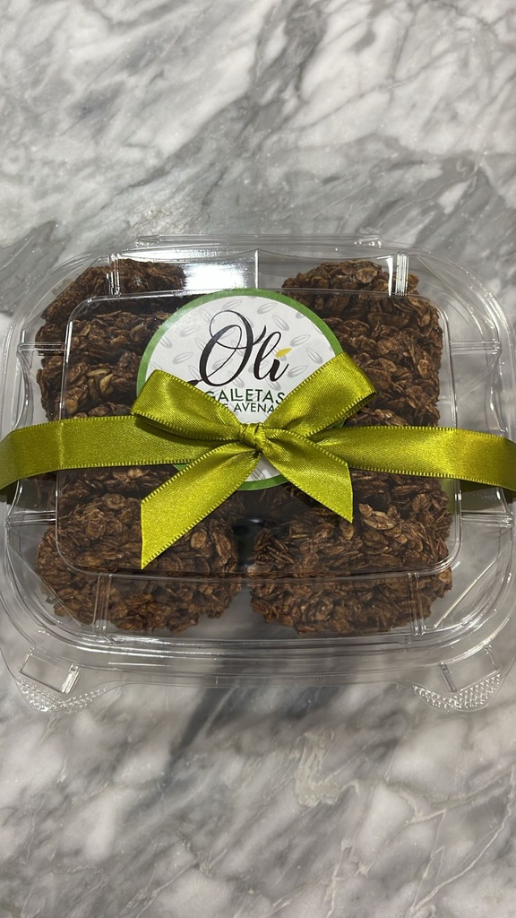 Galletas de Avena con Miel y Cocoa | Oli Galletas Caja 12 pz