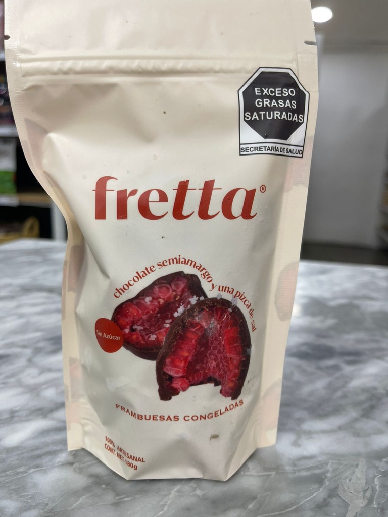 Frambuesas con Chocolate Amargo | Fretta 180 g