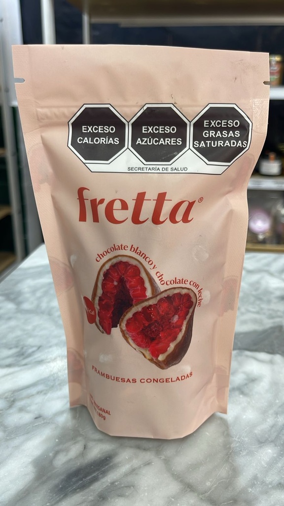 Frambuesas con Chocolate con Leche | Fretta 180 g