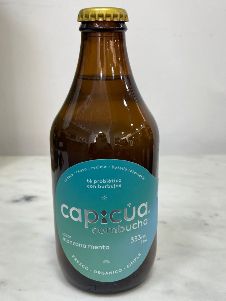 Manzana Menta Kombucha | Capicua 333 ml By MNMS