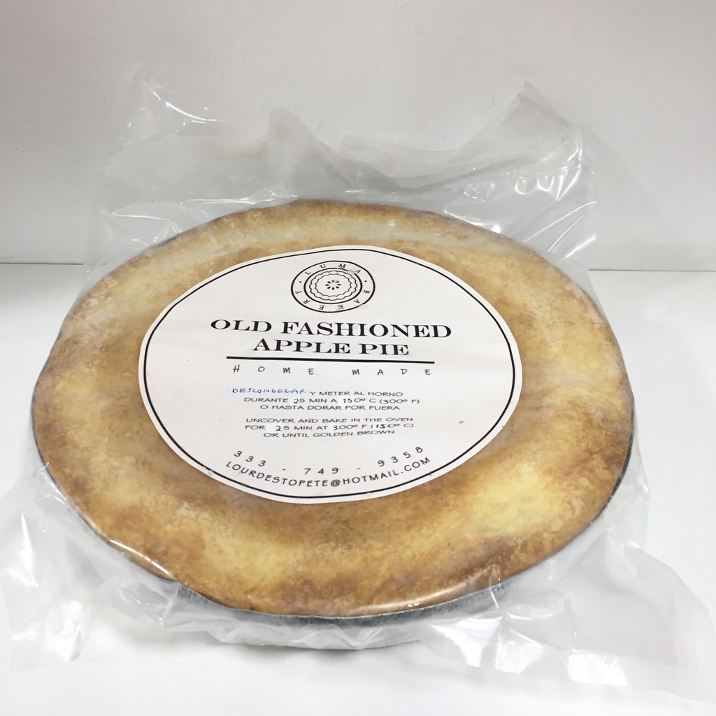 Pay de Manzana Estilo Old Fashion 