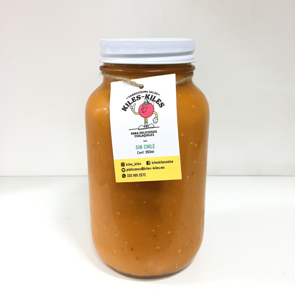 Salsa para Chilaquiles Sin Chile | Kiles Kiles 950 ml