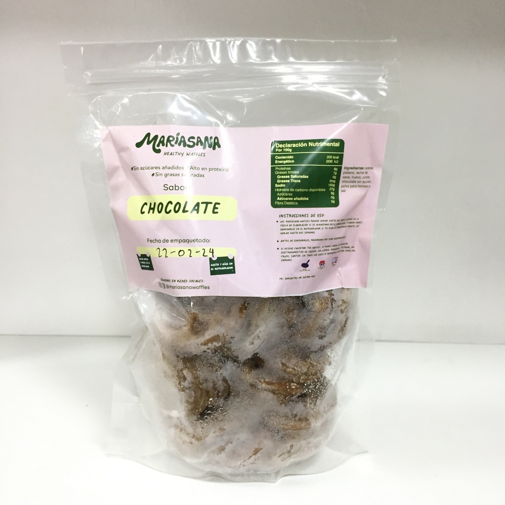 20 Mini Waffles Chocolate | Mariasana