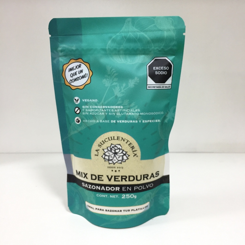 La Suculenteria | Sazonador Mix de Verduras | 250 g
