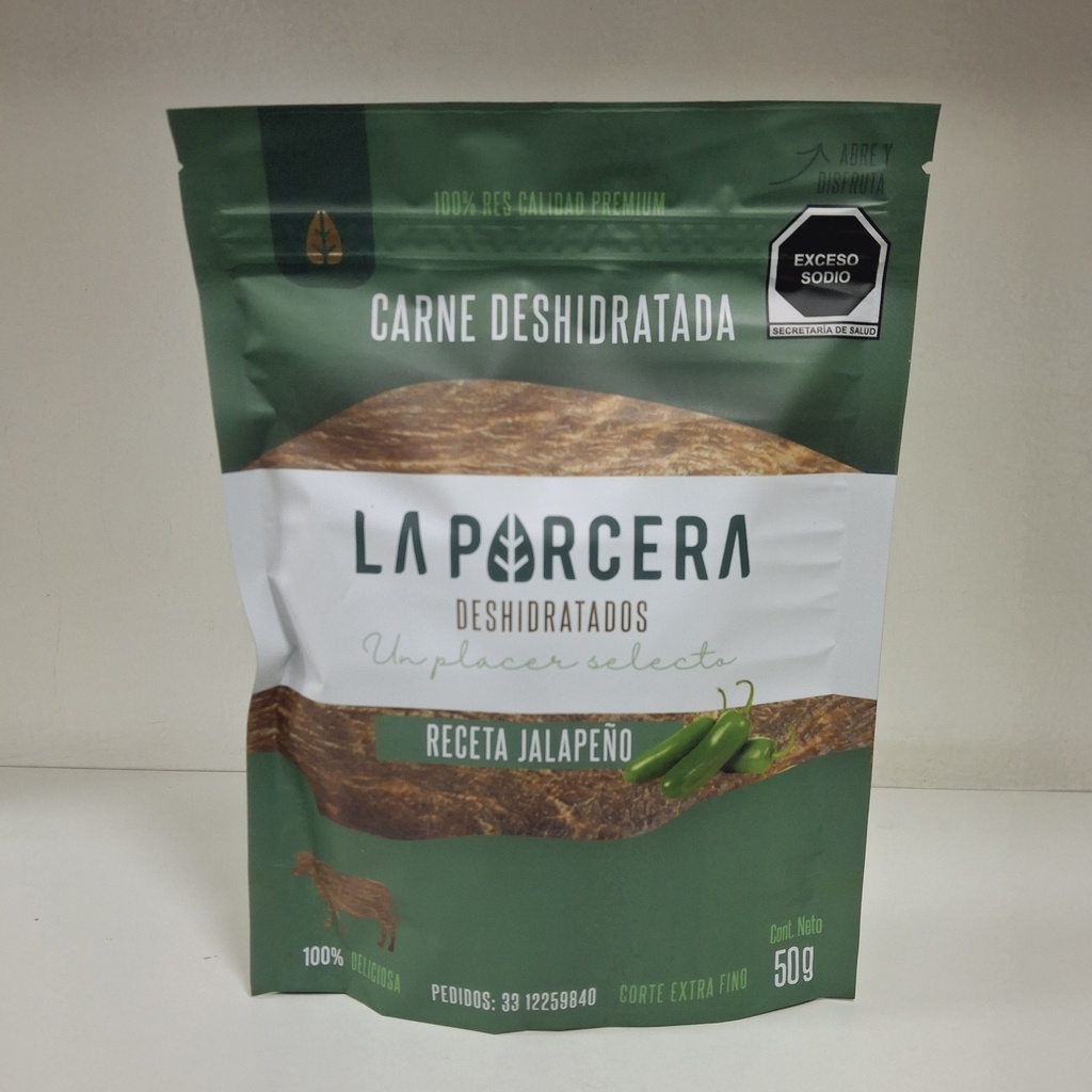 Jalapeño Chico | Carne Deshidratada La Parcera 50 g