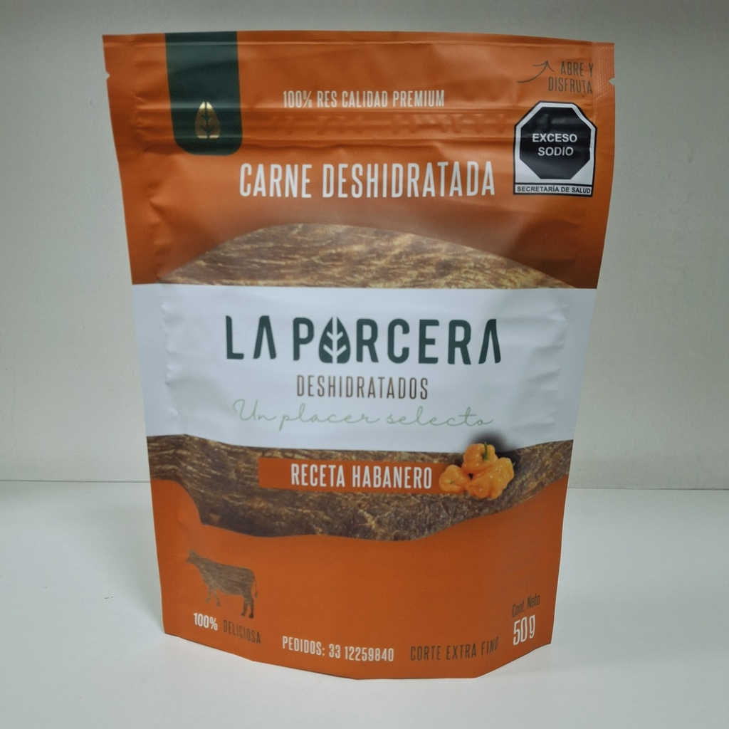 Habanero Chico | Carne Deshidratada La Parcera 50 g