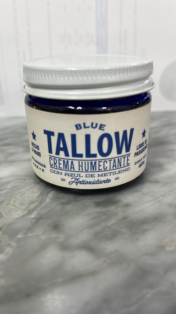 Tallow Blue Humectante con Azul Metileno Libre de Parabenos | Al Natural