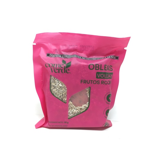 Obleas Volcan de Frutos Rojos | MNMS 35 grs