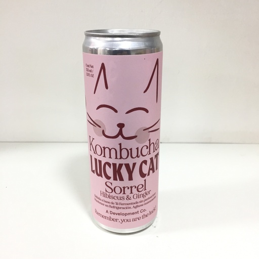 Sorrel Jamaica Jengibre | Kombucha Lucky Cat 355 ml