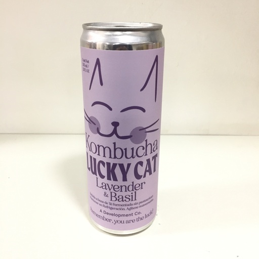 Lavanda Albahaca | Kombucha Lucky Cat 355 ml