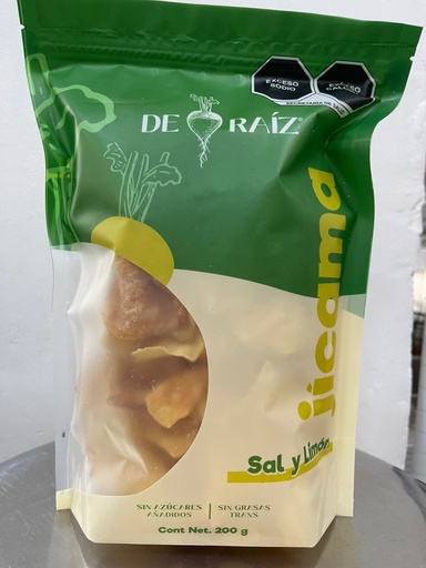Sal y Limón Chips de Jícama | De Raiz 200 grs