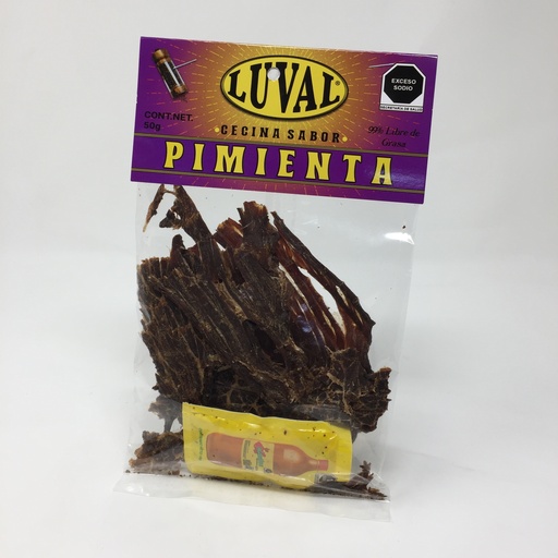 Cecina Sabor Pimienta | Luval 50 grs