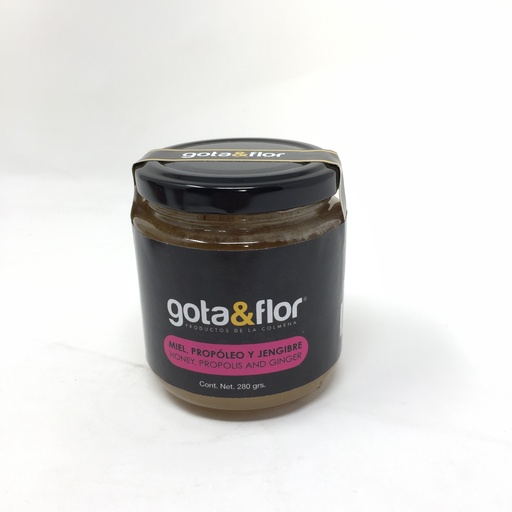 Miel con Propoleo y Jengibre | Gota y Flor 280 grs