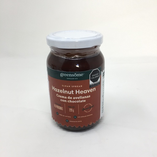 Crema de Avellana con Chocolate | Greensome 220 grs