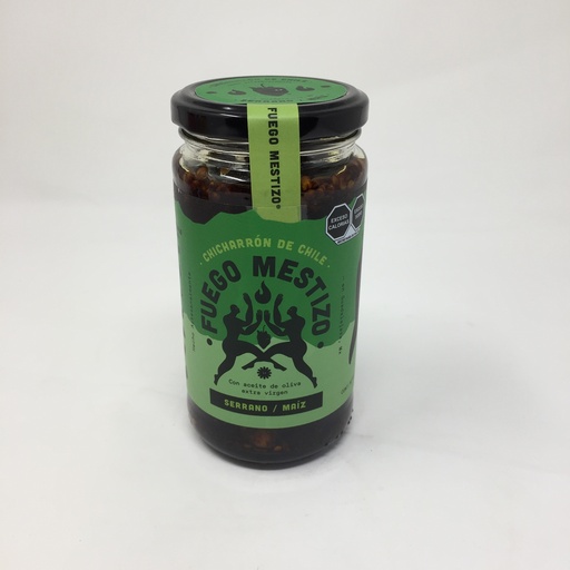 Chicharron de Chile Serrano y Maiz | Fuego Mestizo | MNMS 300 ml