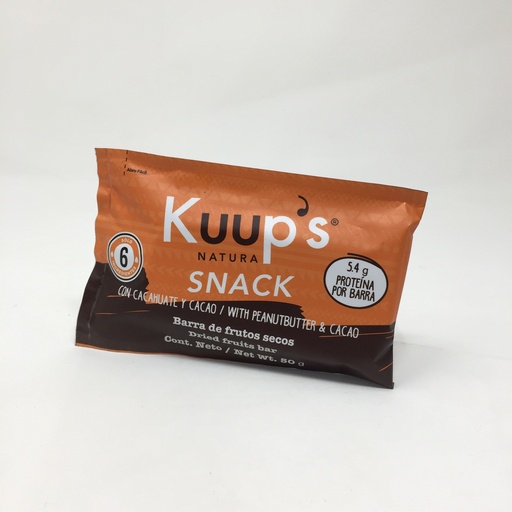 Barra Energética Peanutbutter & Cacao Kuups | MNMS 50 g