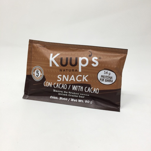 Barra Energética de Cocoa Kuups | MNMS 50 grs