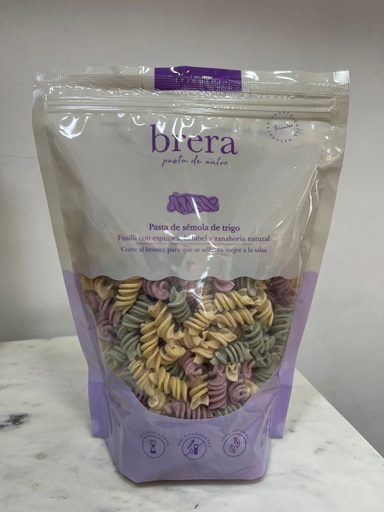 Fusilli con Espinaca, Betabel y Zanahoria | Brera By MNMS 500 grs