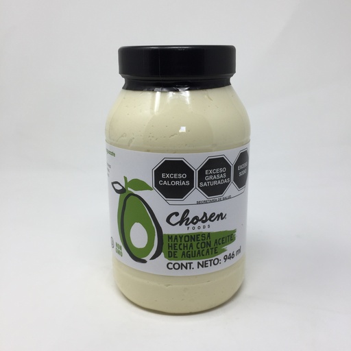 Mayonesa con Aceite de Aguacate | Chosen Foods 946 ml