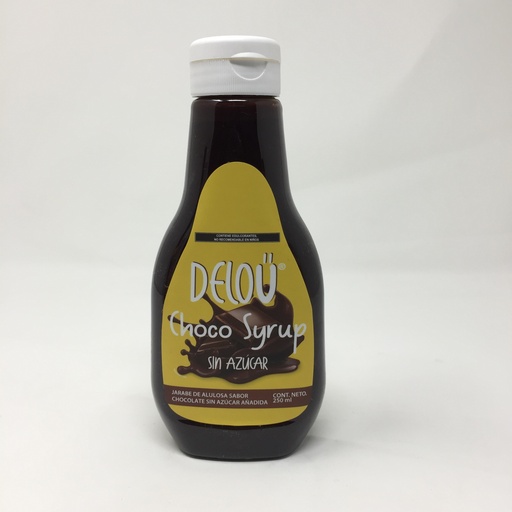 Delou | Choco Syrup Sin Azucar | 250 ml