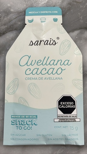 To Go Crema de Avellana Cacao Keto | Sarais By Casa Falco