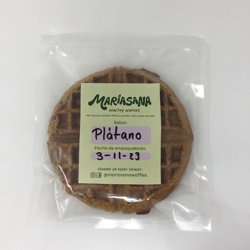 Waffle sabor Platano | Mariasana 1 Pza