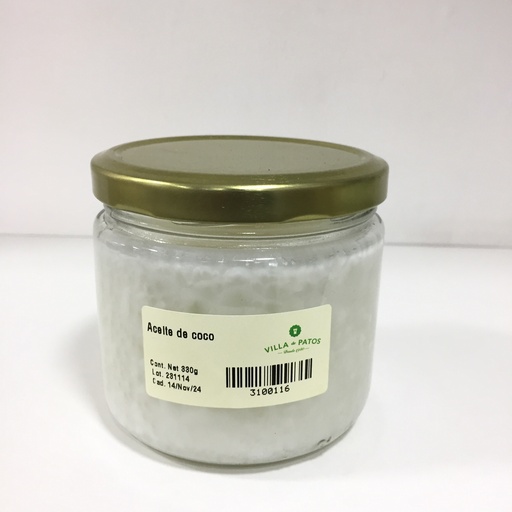 Aceite de Coco | Villa de Patos 330 grs