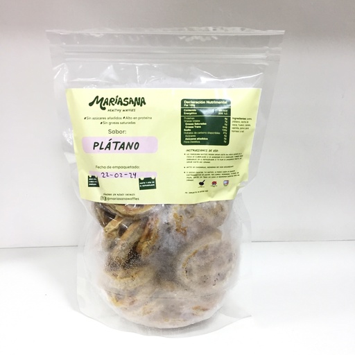 20 Mini Waffles Platano | Mariasana