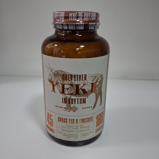 Holy Liver | Higado de Res de Libre Pastoreo | Yeke 180 Capsulas