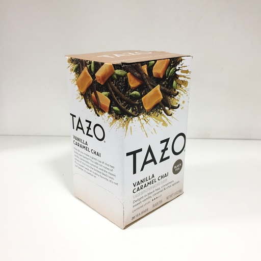 Tazo | Te Negro, Canela, Vainilla, Caramelo y Chai | 20 Bolsas