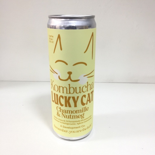 Chamomille y Nutmeg | Kombucha Lucky Cat 355 ml