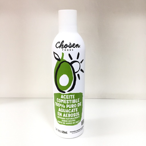 Aceite de Aguacate en Aerosol | Chosen Foods 419 ml
