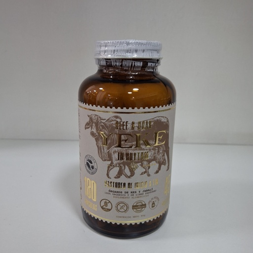 Beef & Boar | Corazon, Bazo, Pulmon de Res y Jabali de Libre Pastoreo | Yeke 180 Capsulas