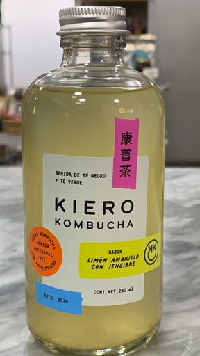 Limon y Jengibre Mini | Kombucha Casadiez 280 ml
